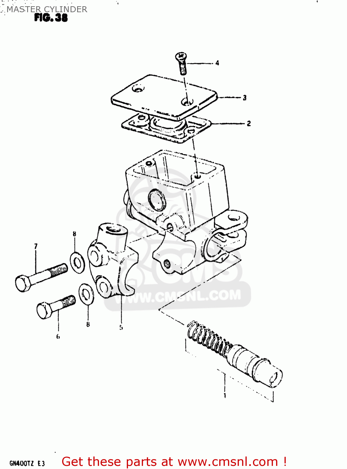 MASTER CYLINDER GN400T 1982 (Z) USA (E03)