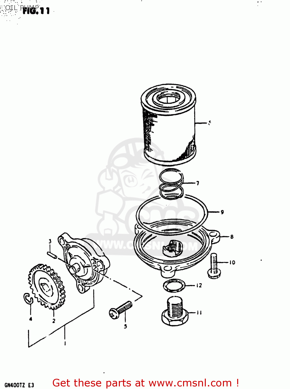 OIL PUMP GN400T 1982 (Z) USA (E03)