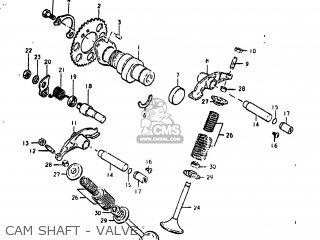 CAM SHAFT - VALVE - GN400T 1982 (Z) USA (E03)