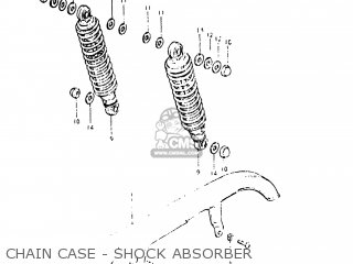 CHAIN CASE - SHOCK ABSORBER - GN400T 1982 (Z) USA (E03)