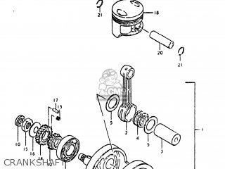 CRANKSHAFT - GN400T 1982 (Z) USA (E03)