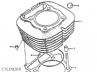 CYLINDER - GN400T 1982 (Z) USA (E03)