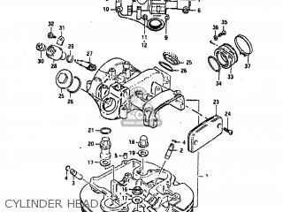 CYLINDER HEAD - GN400T 1982 (Z) USA (E03)