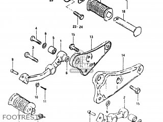 FOOTREST - GN400T 1982 (Z) USA (E03)