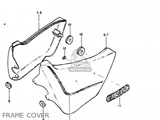 FRAME COVER - GN400T 1982 (Z) USA (E03)