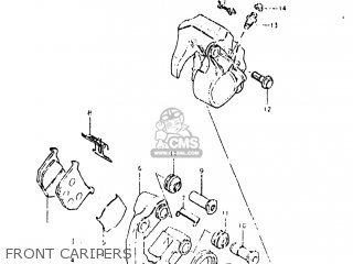 FRONT CARIPERS - GN400T 1982 (Z) USA (E03)