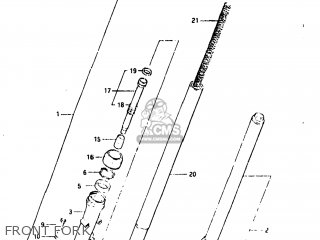 FRONT FORK - GN400T 1982 (Z) USA (E03)