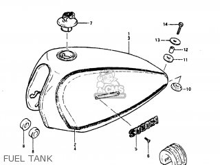 FUEL TANK - GN400T 1982 (Z) USA (E03)