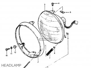 HEADLAMP - GN400T 1982 (Z) USA (E03)