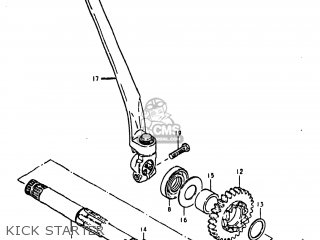 KICK STARTER - GN400T 1982 (Z) USA (E03)