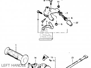 LEFT HANDLE SWITCH - GN400T 1982 (Z) USA (E03)