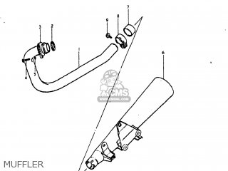 MUFFLER - GN400T 1982 (Z) USA (E03)