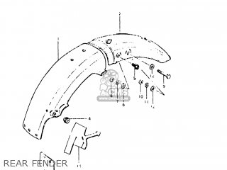 REAR FENDER - GN400T 1982 (Z) USA (E03)
