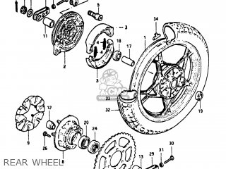 REAR WHEEL - GN400T 1982 (Z) USA (E03)