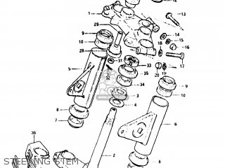 STEERING STEM - GN400T 1982 (Z) USA (E03)