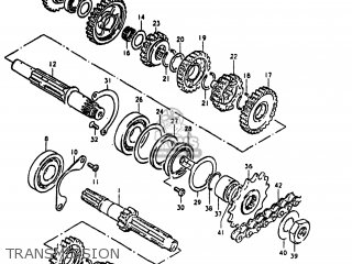 TRANSMISSION - GN400T 1982 (Z) USA (E03)