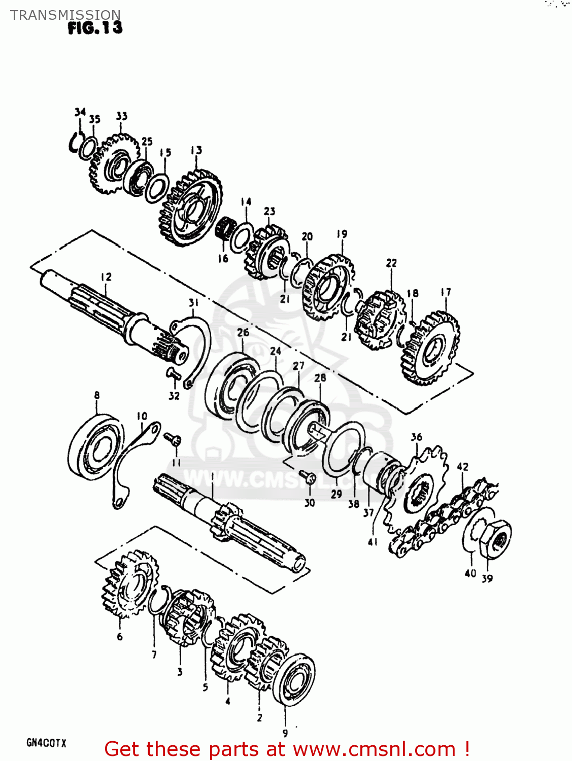 TRANSMISSION GN400TX 1980 (T) USA (E03)