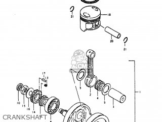 CRANKSHAFT - GN400TX 1980 (T) USA (E03)