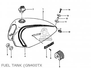 FUEL TANK (GN400TX - GN400TX 1980 (T) USA (E03)