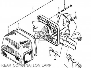 REAR COMBINATION LAMP - GN400TX 1980 (T) USA (E03)