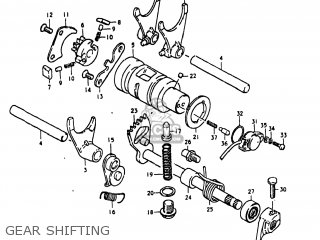 GEAR SHIFTING - GN400TX 1981 (X) USA (E03)
