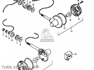 TURN SIGNAL LAMP - GN400TX 1981 (X) USA (E03)