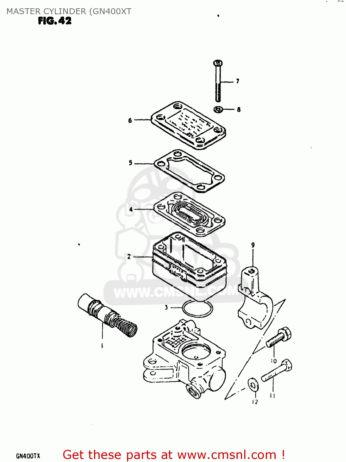 MASTER CYLINDER (GN400XT GN400XT 1980 (T) USA (E03)