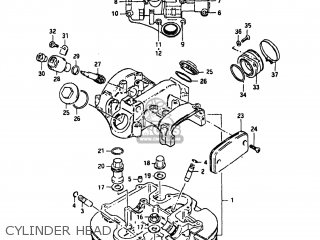 CYLINDER HEAD - GN400XT 1980 (T) USA (E03)