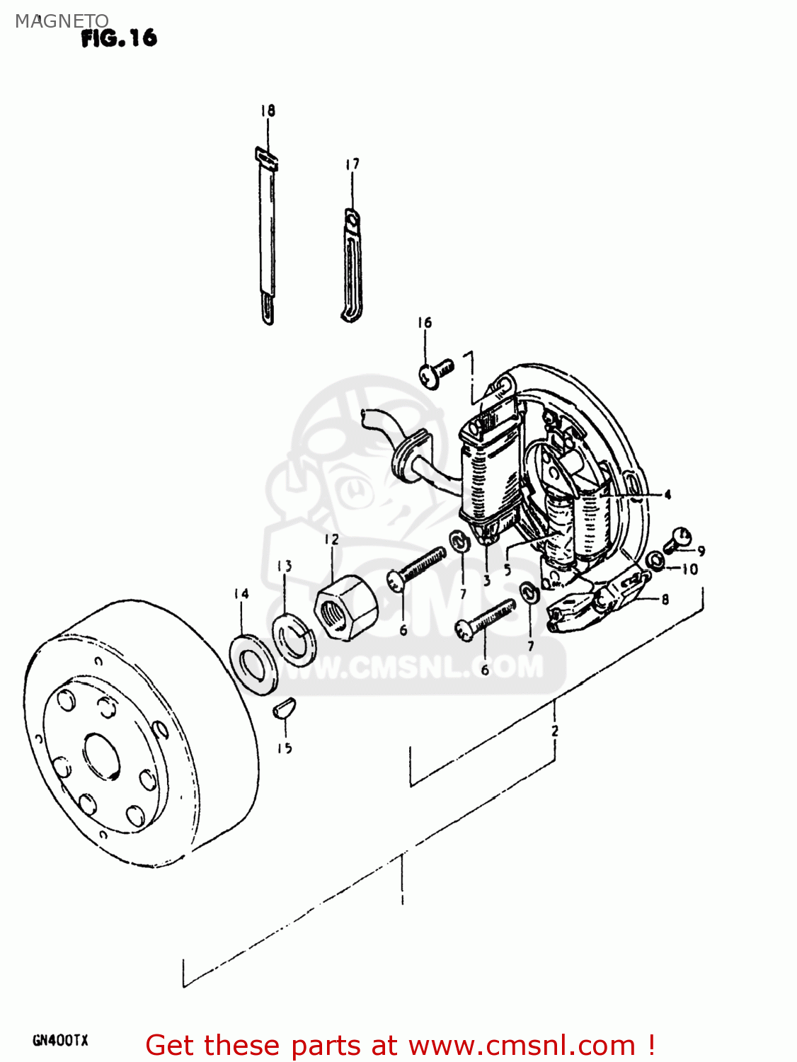 MAGNETO GN400XT 1981 (X) USA (E03)