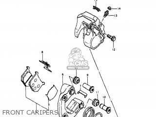FRONT CARIPERS - GN400XT 1981 (X) USA (E03)