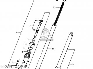 FRONT FORK - GN400XT 1981 (X) USA (E03)