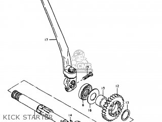 KICK STARTER - GN400XT 1981 (X) USA (E03)