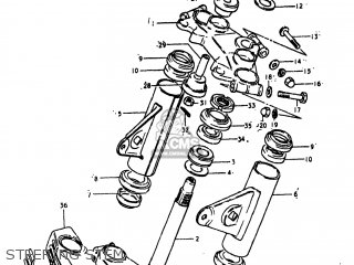 STEERING STEM - GN400XT 1981 (X) USA (E03)