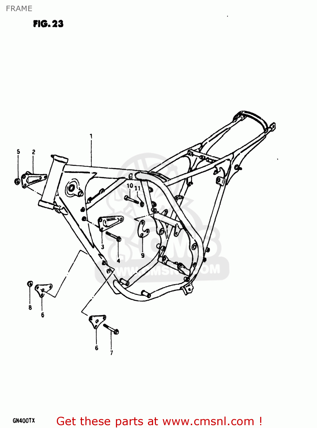 FRAME GN400XX 1980 (T) USA (E03)