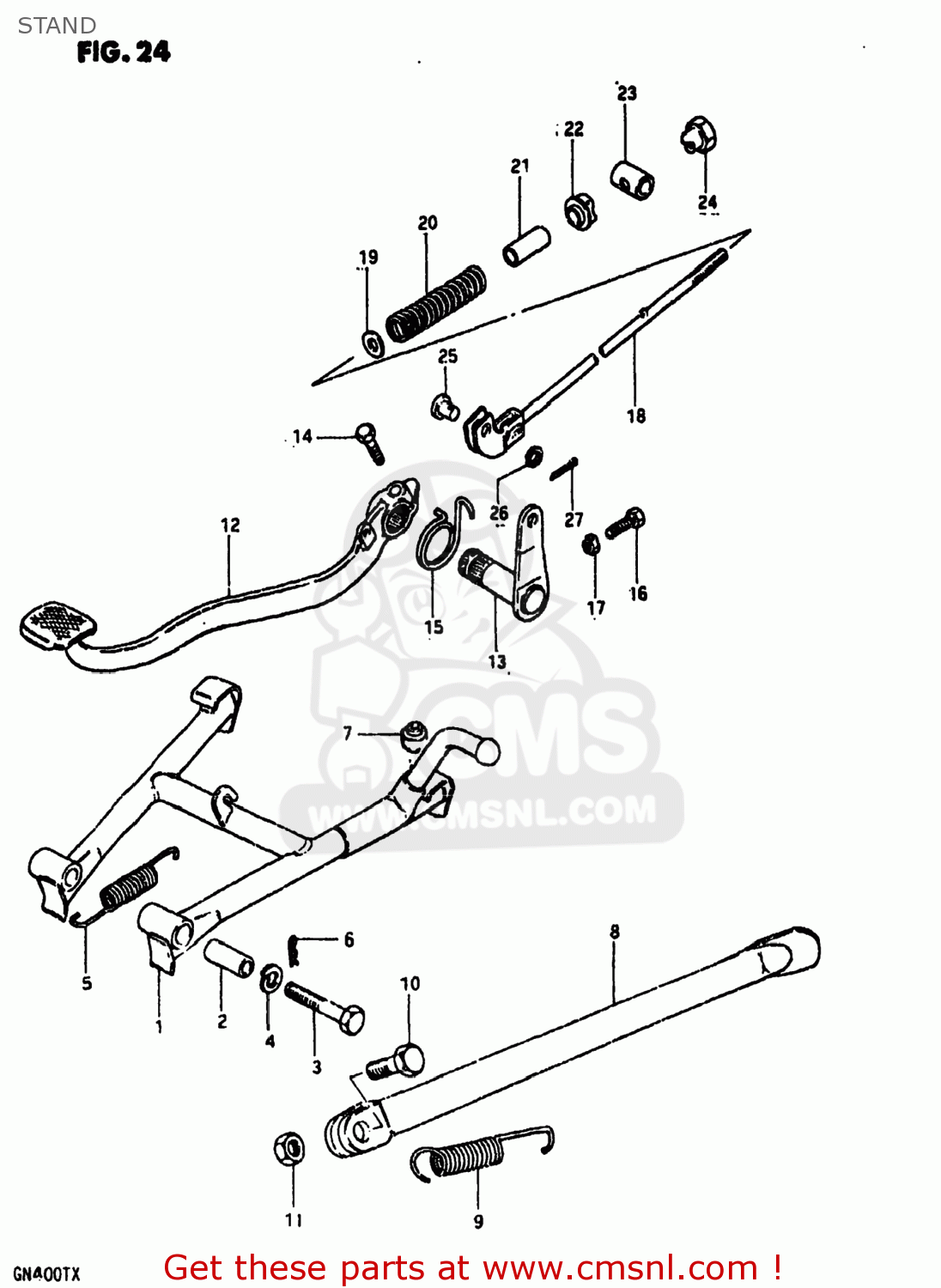 STAND GN400XX 1980 (T) USA (E03)