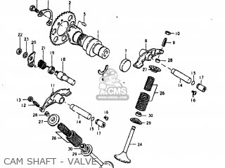 CAM SHAFT - VALVE - GN400XX 1980 (T) USA (E03)