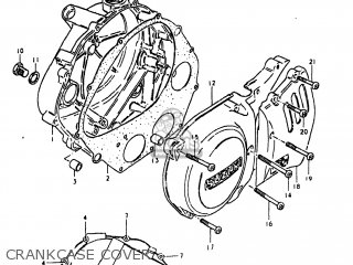 CRANKCASE COVER - GN400XX 1980 (T) USA (E03)