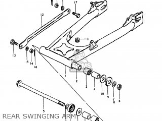 REAR SWINGING ARM - GN400XX 1980 (T) USA (E03)