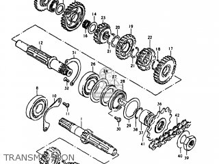 TRANSMISSION - GN400XX 1980 (T) USA (E03)