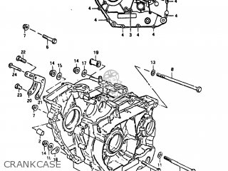 CRANKCASE - GN400XX 1981 (X) USA (E03)