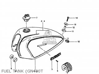 FUEL TANK (GN400T - GN400XX 1981 (X) USA (E03)