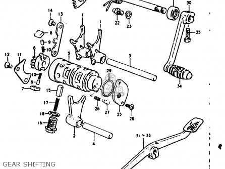 GEAR SHIFTING - GP100 1978 (C) (E01 E02 E06 E13 E14 E24 E30)