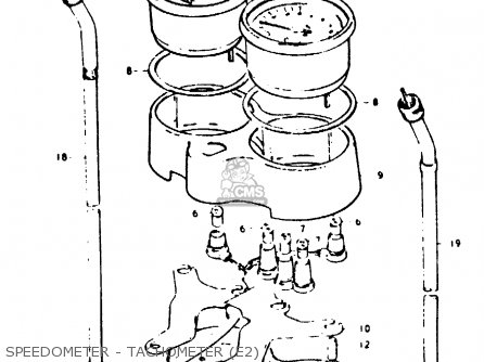 SPEEDOMETER - TACHOMETER (E2) - GP100 1978 (C) (E01 E02 E06 E13 E14 E24 E30)