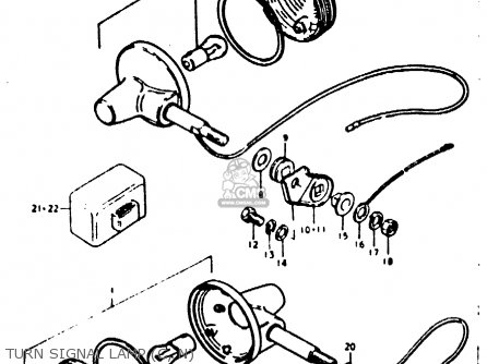 TURN SIGNAL LAMP (C, N) - GP100 1978 (C) (E01 E02 E06 E13 E14 E24 E30)