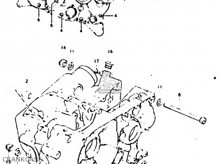 CRANKCASE - GP100 1978 (C) (E01 E02 E06 E13 E14 E24 E30)