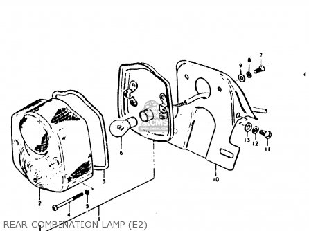 REAR COMBINATION LAMP (E2) - GP100 1978 (C) (E01 E02 E06 E13 E14 E24 E30)