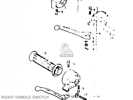 RIGHT HANDLE SWITCH - GP100 1978 (C) (E01 E02 E06 E13 E14 E24 E30)