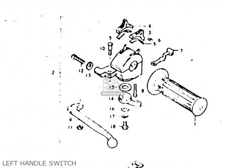 LEFT HANDLE SWITCH - GP100 1978 (C) (E01 E02 E06 E13 E14 E24 E30)