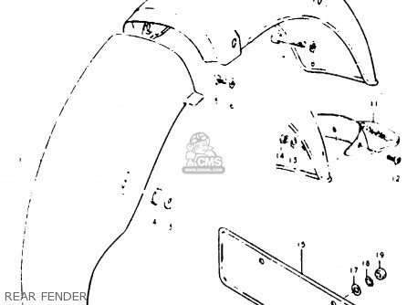 REAR FENDER - GP100 1978 (C) (E01 E02 E06 E13 E14 E24 E30)