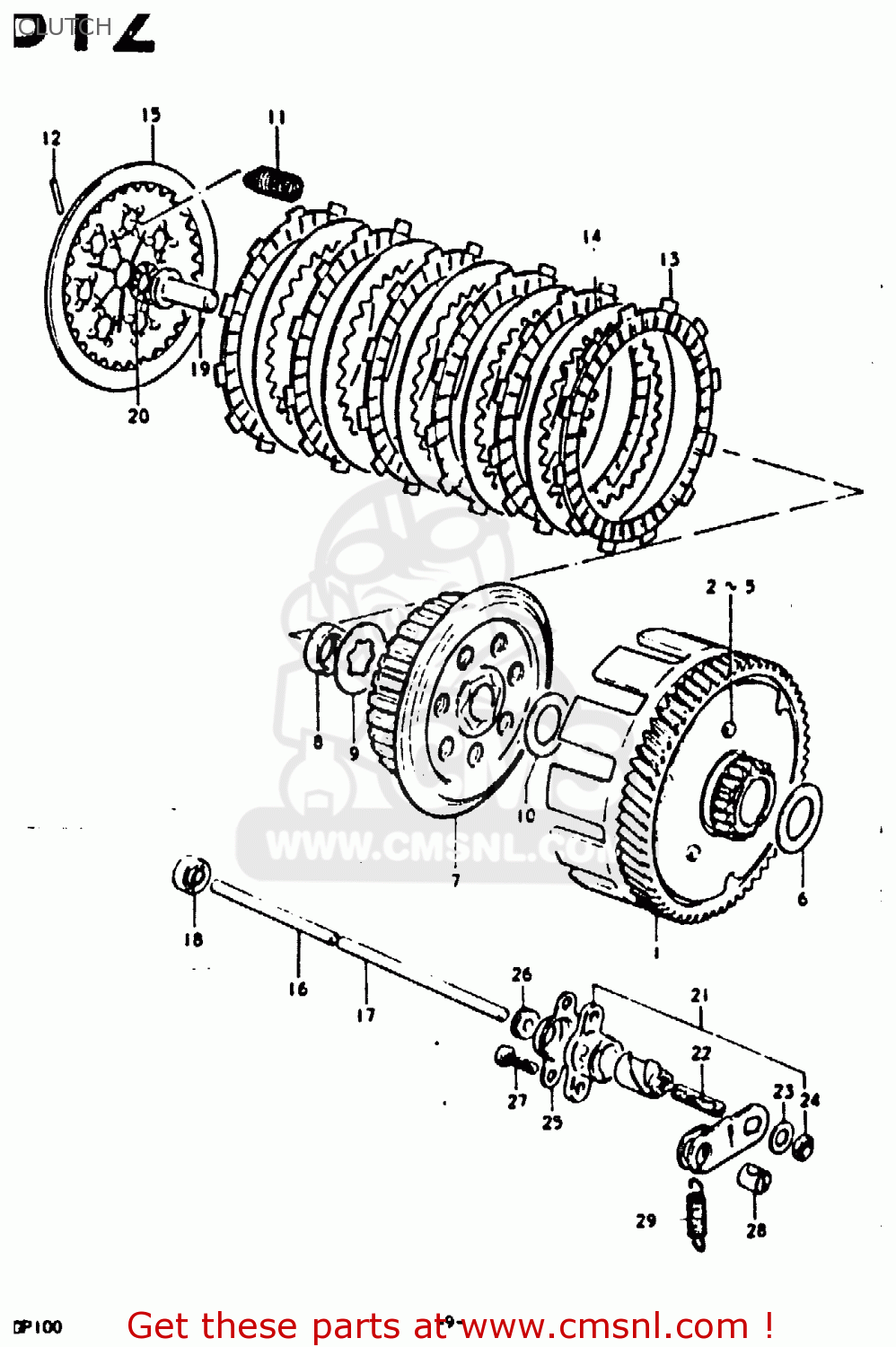 CLUTCH GP100 1979 (N) (E01 E02 E06 E13 E14 E24 E30)